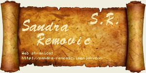 Sandra Remović vizit kartica